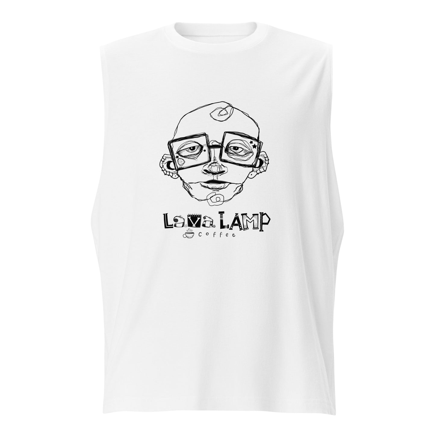Beautiful Trash Face | Lava Lamp Coffee Muscle Tee