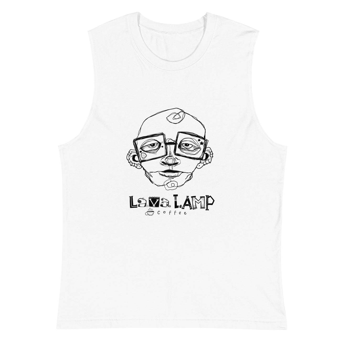 Beautiful Trash Face | Lava Lamp Coffee Muscle Tee