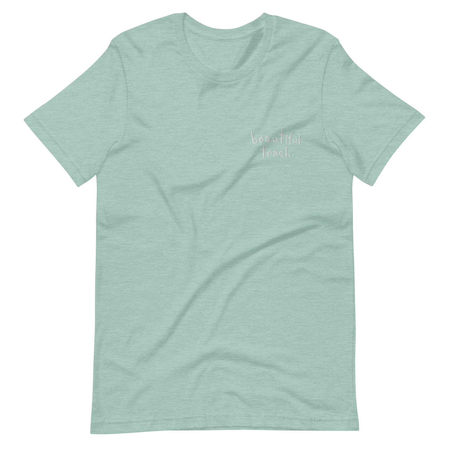 Beautiful Trash Hand-Writing Tee | Left-Breast Logo Embroidery
