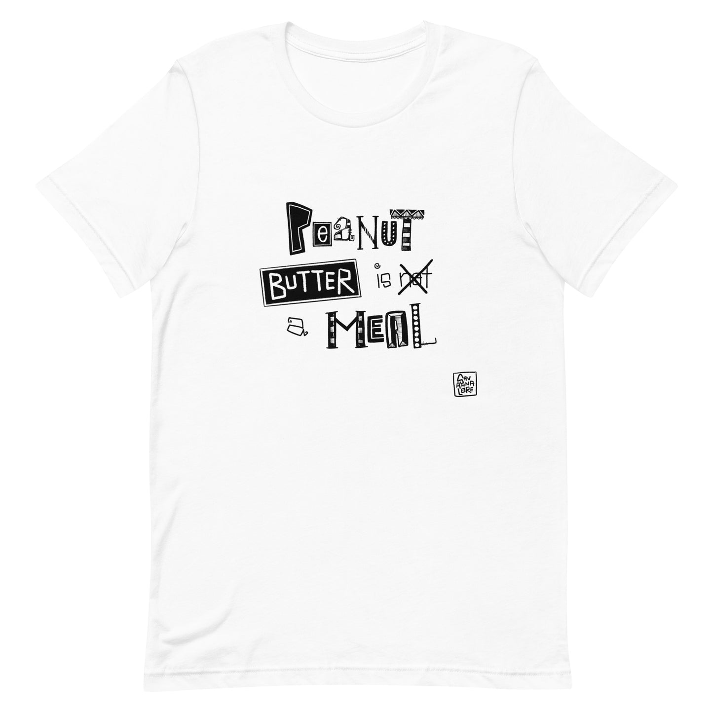 Peanut Butter is a Meal Shirt | Hand-Lettered by Savannalore