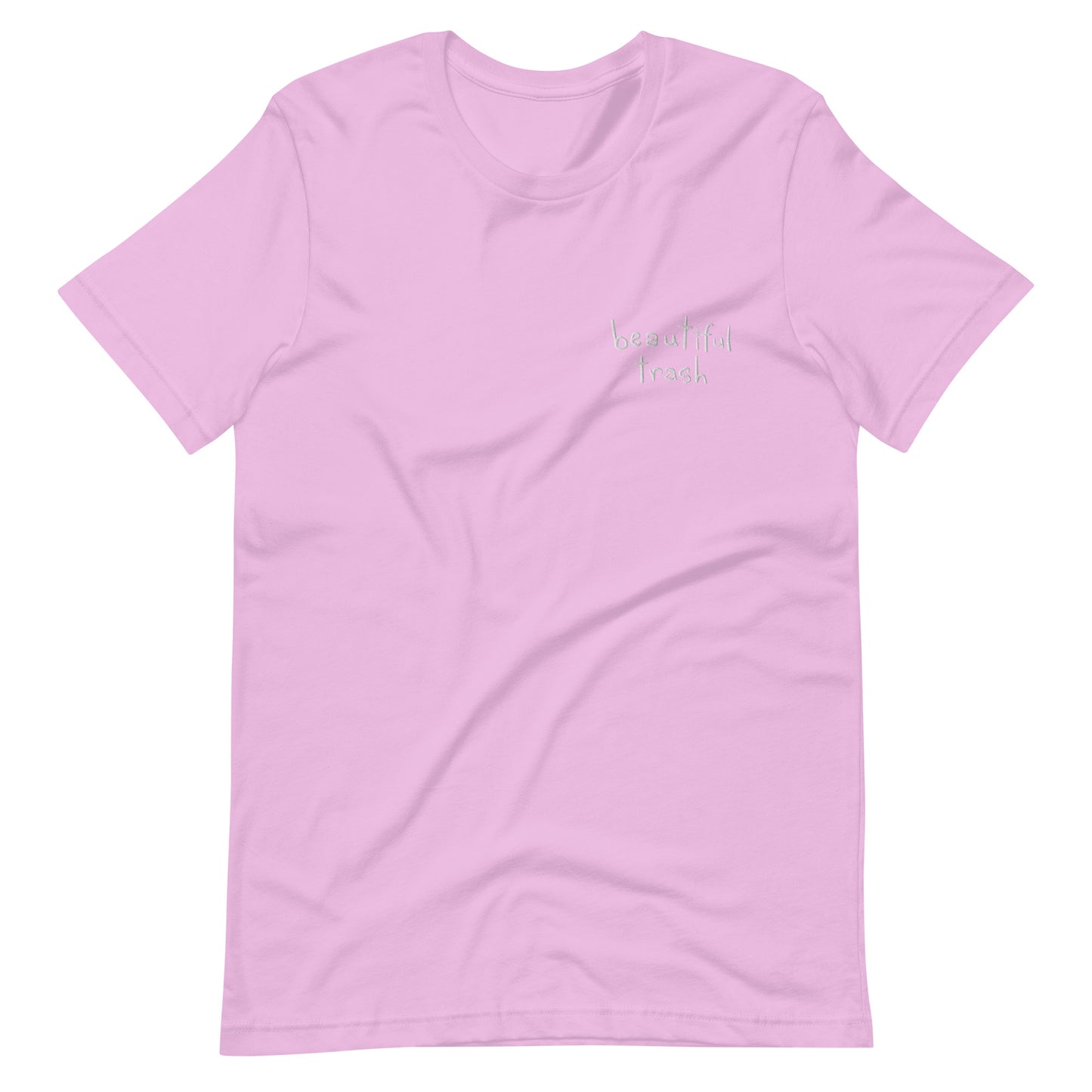 Beautiful Trash Hand-Writing Tee | Left-Breast Logo Embroidery