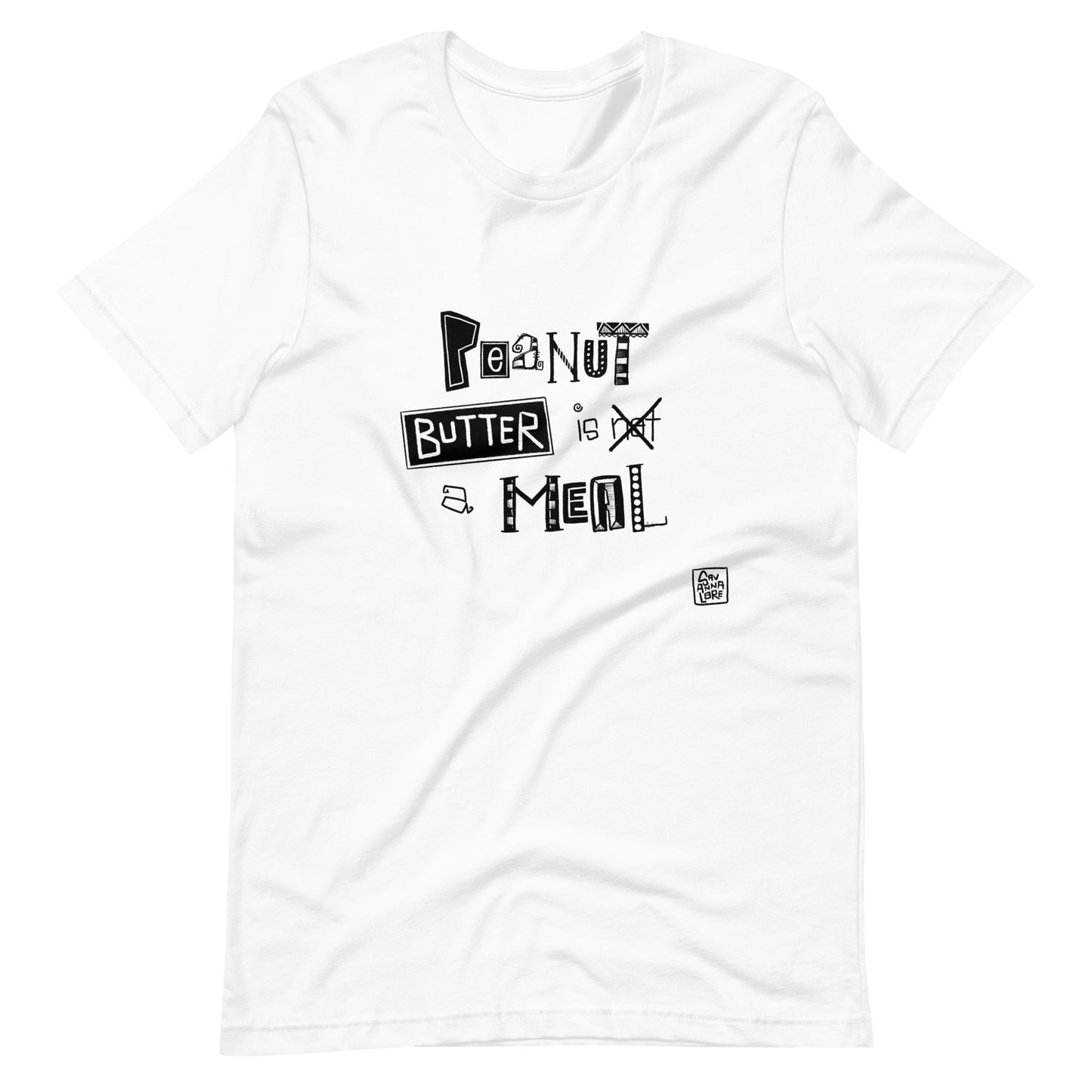 Peanut Butter is a Meal Shirt | Hand-Lettered by Savannalore