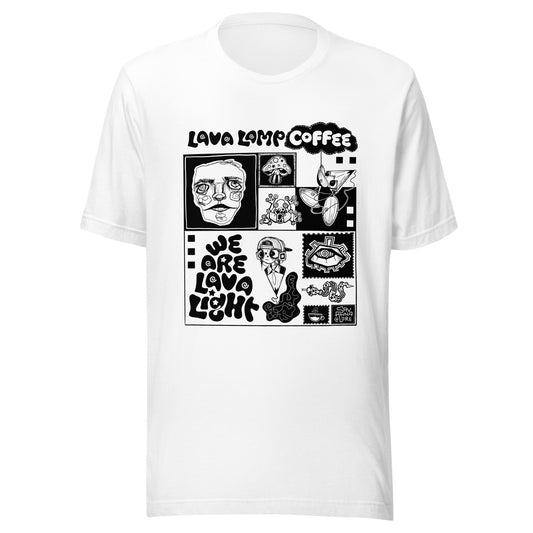 Lava Lamp Coffee Poster Tee | Black