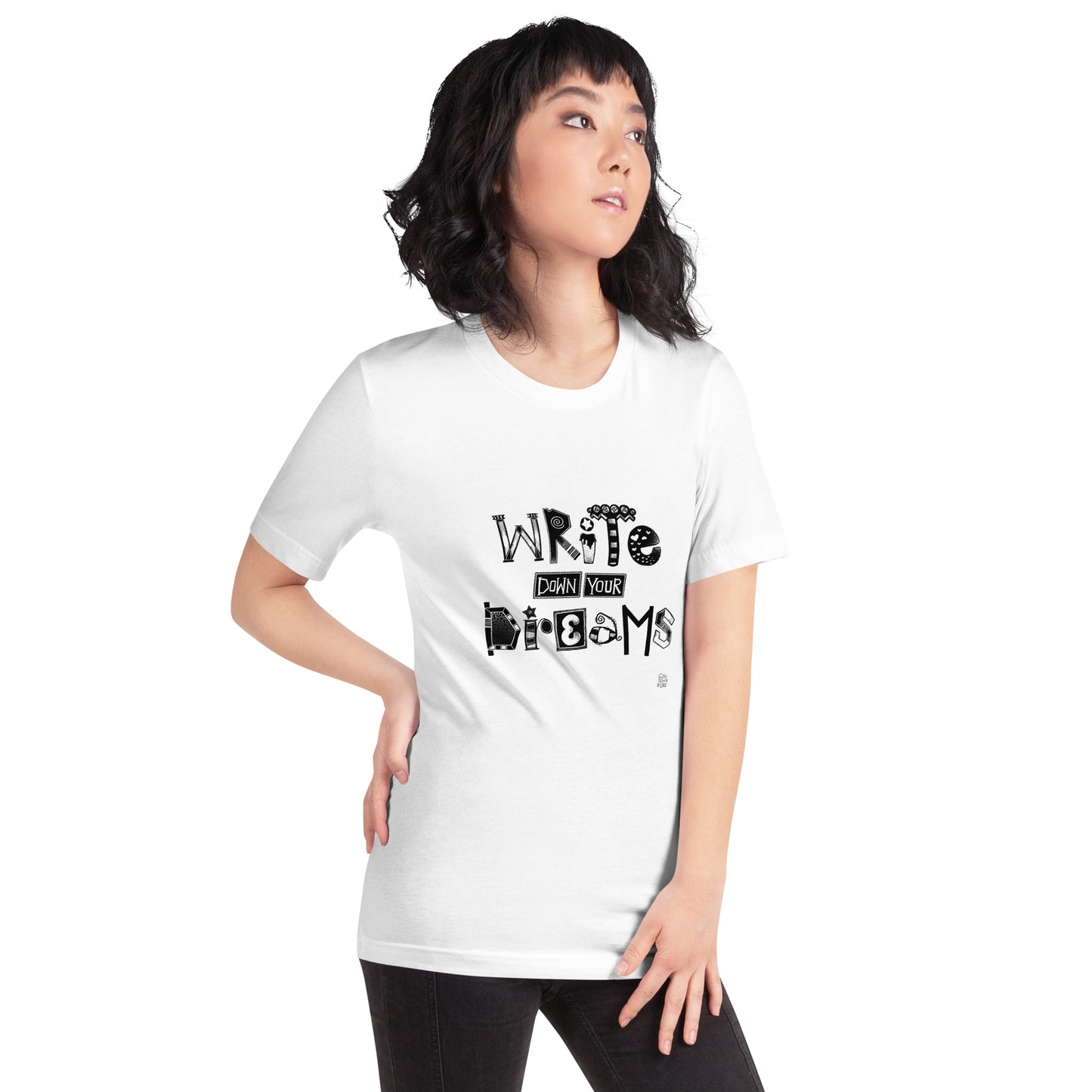 Write Down Your Dreams Shirt | Hand-Lettered by Savannalore